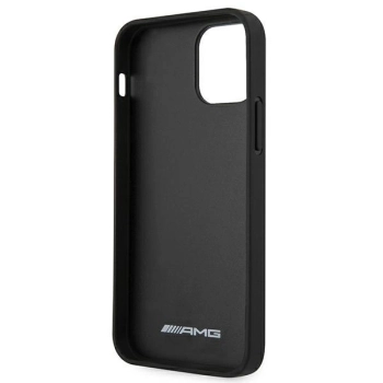 Etui AMG Leather Hot Stamped na iPhone 12 Pro Max - czarne