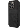 Etui AMG Leather Curved Lines MagSafe na iPhone 14 Pro - czarne