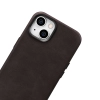 iCarer Oil Wax Premium Leather Case skórzane etui iPhone 14 Plus magnetyczne z MagSafe brązowy (WMI14220703-BN)