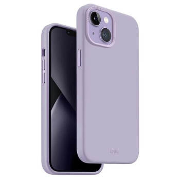 Etui Uniq Lino na iPhone 14 - liliowe