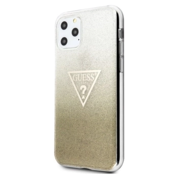 Etui Guess Glitter Triangle na iPhone 11 Pro Max - złote