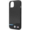 Etui BMW Leather Carbon na iPhone 13 - czarne