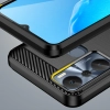 Carbon Case etui do Infinix Hot 20i elastyczny silikonowy karbonowy pokrowiec czarne