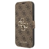 Etui Guess 4G Big Metal Logo na iPhone 13 Pro Max - brązowe