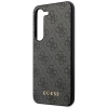 Etui Guess 4G Metal Gold Logo na Samsung Galaxy S23+ - szare