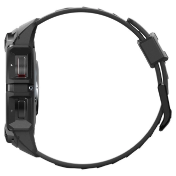 Etui z paskiem Spigen Rugged Armor Pro na Samsung Galaxy Watch 6 Classic (43 mm) - czarne