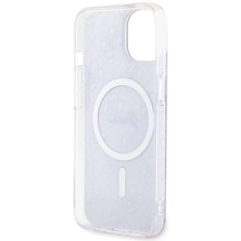 Etui Guess 4G MagSafe na iPhone 14 - purpurowe