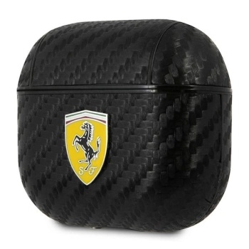 Etui Ferrari On Track PU Carbon na AirPods 3 - czarne