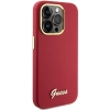 Etui Guess Silicone Script Metal Logo & Frame na iPhone 15 Pro - czewony