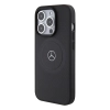 Etui Mercedes Crossed Lines Pattern Leather MagSafe na iPhone 15 Pro Max - czarne