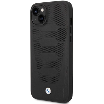 Etui BMW Leather Seats Pattern na iPhone 14 - czarne