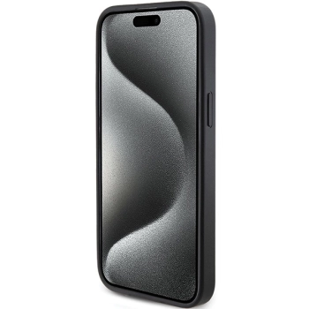 Etui Guess 4G Triangle Metal Logo na iPhone 15 Pro Max - czarne
