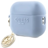 Etui Guess 3D Rubber 4G Diamond Charm na AirPods Pro 2 - niebieskie