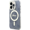 Etui Guess IML 4G MagSafe na iPhone 15 Pro Max - niebieskie