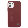 Etui BMW Silicone Signature Logo na iPhone 12 mini - czerwone