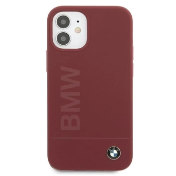 Etui BMW Silicone Signature Logo na iPhone 12 mini - czerwone