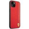 Etui Ferrari Carbon na iPhone 14 Plus - czerwone