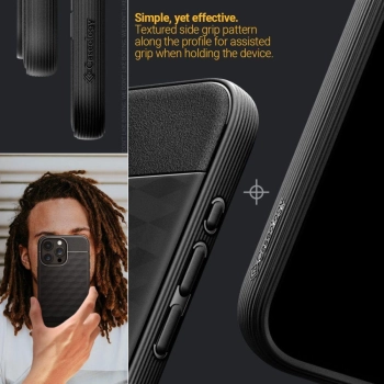 Etui Caseology Parallax Mag z MagSafe na iPhone 15 Pro Max - czarny mat