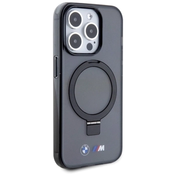 Etui BMW Ring Stand M Collection MagSafe na iPhone 15 Pro Max - czarne