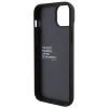 Etui BMW Leather Stamp Tricolor do iPhone 15 Plus - czarne