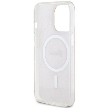 Etui Guess 4G MagSafe na iPhone 13 Pro / iPhone 13 - różowe