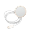 Etui Guess 4G Print MagSafe na iPhone 14 Plus + ładowarka indukcyjna - różowe
