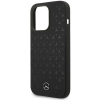 Etui Mercedes Silicone Stars Pattern MagSafe na iPhone 15 Pro - czarne