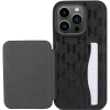 Etui Karl Lagerfeld Saffiano Cardslots and Stand Monogram Ikonik Patch do iPhone 15 Pro - czarne