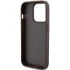 Etui Guess Leather 4G Triangle Strass do iPhone 15 Pro Max - brązowe