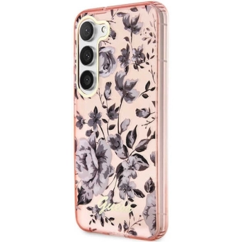 Etui Guess Flower Collection na Samsung Galaxy S23 - różowe