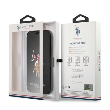 Etui U.S. Polo Assn. Embroidery Collection na iPhone 12 Pro Max - czarne