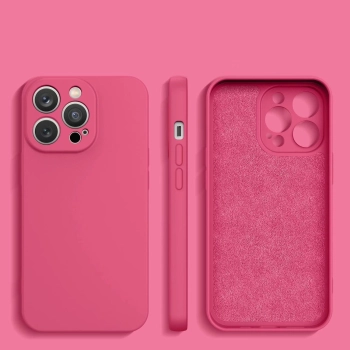 Silicone case etui Samsung Galaxy A14 5G / Galaxy A14 silikonowy pokrowiec różowe