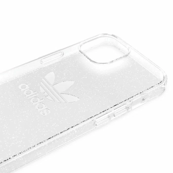 Etui Adidas OR Protective Clear Case Glitter na iPhone 13 - przezroczysto-srebrne