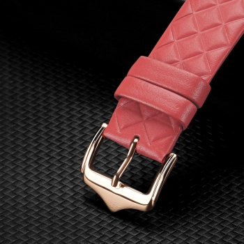Dux Ducis Strap skórzany pasek do Watch 7 / 6 / 5 / 4 / 3 / 2 / SE (45 / 44 / 42mm) opaska bransoleta bransoletka z naturalnej skóry czerwony (Enland