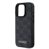 Etui Karl Lagerfeld Leather Monogram Metal Logo na iPhone 15 Pro Max - czarne