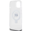 Etui Karl Lagerfeld Ring Stand Karl Head MagSafe do iPhone 15 - białe