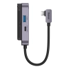 Uniwersalny HUB USB do tabletu / smartfona 4w1 USB-C Baseus PadJoy - ciemnoszary