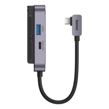Uniwersalny HUB USB do tabletu / smartfona 4w1 USB-C Baseus PadJoy - ciemnoszary