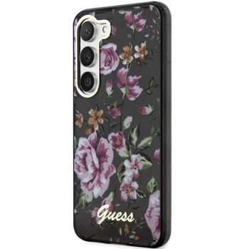 Etui Guess Flower Collection na Samsung Galaxy S23 - czarne