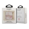 Etui Guess Marble Strap Collection na AirPods 1/2 - różowe