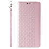 Magnet Strap Case etui do iPhone 13 Pro pokrowiec portfel + mini smycz zawieszka różowy