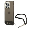 Etui Guess Translucent Pearl Strap na iPhone 14 Pro Max - czarne