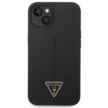 Etui Guess Silicone Triangle na iPhone 14 Plus - czarne