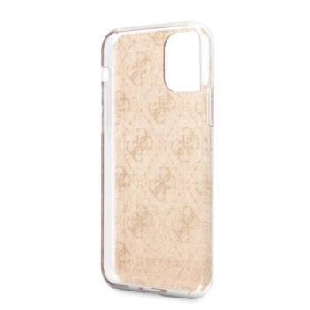 Etui Guess 4G Glitter na iPhone 11 / Xr - złote