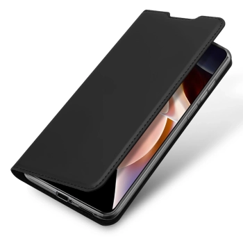 Dux Ducis Skin Pro kabura etui pokrowiec z klapką Poco M4 Pro 5G czarny