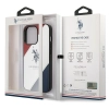 Etui U.S. Polo Assn. Tricolor Embossed na iPhone 14 Pro Max - białe