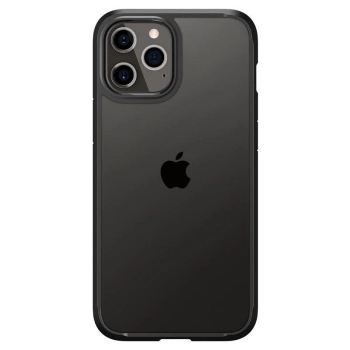 Etui Spigen Ultra Hybrid na iPhone 12 / iPhone 12 Pro - czarny mat