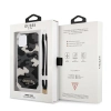 Etui Guess Camo Collection na iPhone 12 Pro Max - czarne