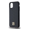 Etui DKNY Leather Monogram Pattern Metal Logo MagSafe na iPhone 11 / Xr - czarne