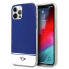 Etui Mini Morris Stripe Collection iPhone 12 Pro Max - granatowe